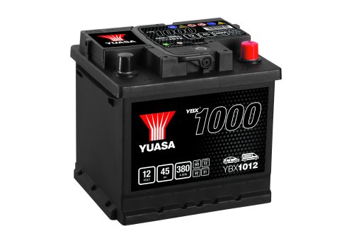 YUASA YBX1012, 12V 45Ah 380A, Ca-Ca technológiás indító akkumulátor