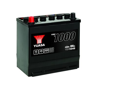 YUASA YBX1049 12V 45Ah 350A, Ca-Ca technológiás indító akkumulátor