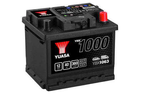 YUASA YBX1063 12V 40Ah 360A, Ca-Ca technológiás indító akkumulátor